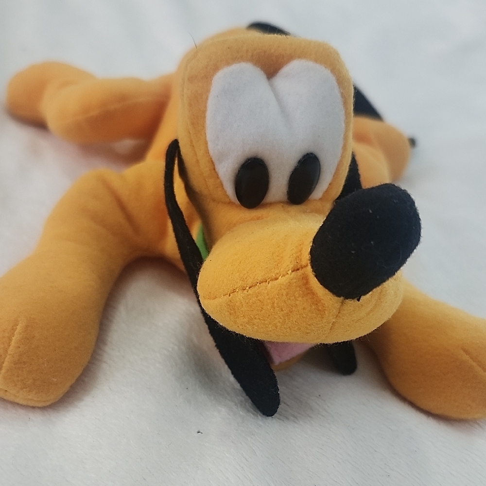 Disney Orange and Black Pluto Plush Toy